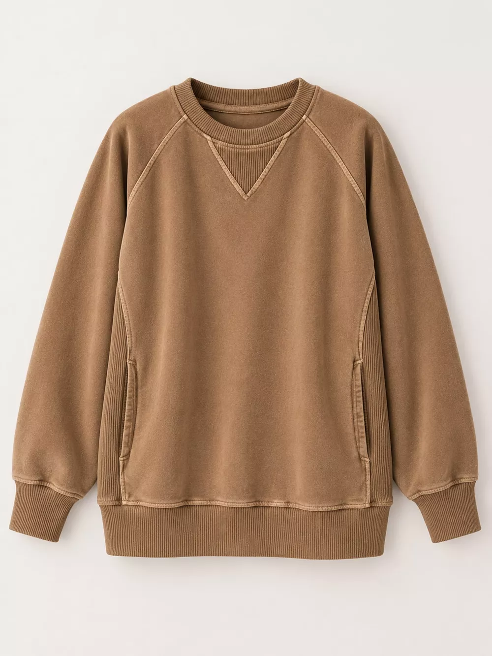 Crew Neck Raglan Sleeve Sweatshirt, image 27