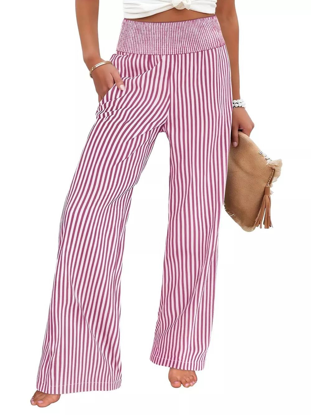 Striped Wide-Leg Pants, image 14