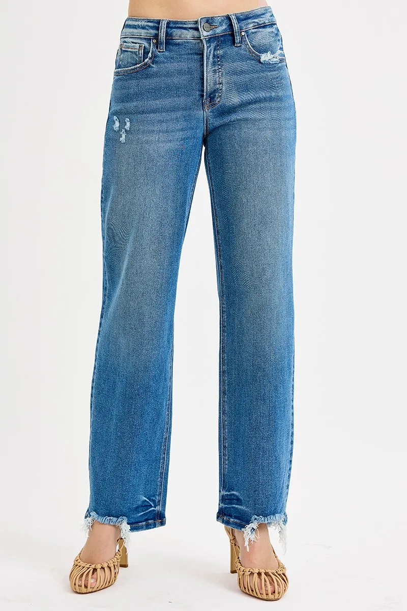 Full Size Mid Rise Baggy Jeans Plus Size, image 3