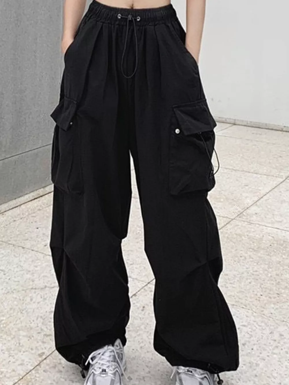 Full Size Drawstring Cargo Pants Plus Size, image 9
