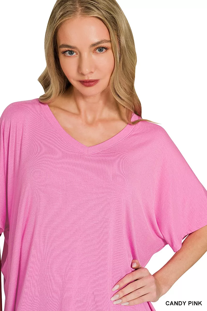 V-neck Oversized Top & Pants Set, image 3