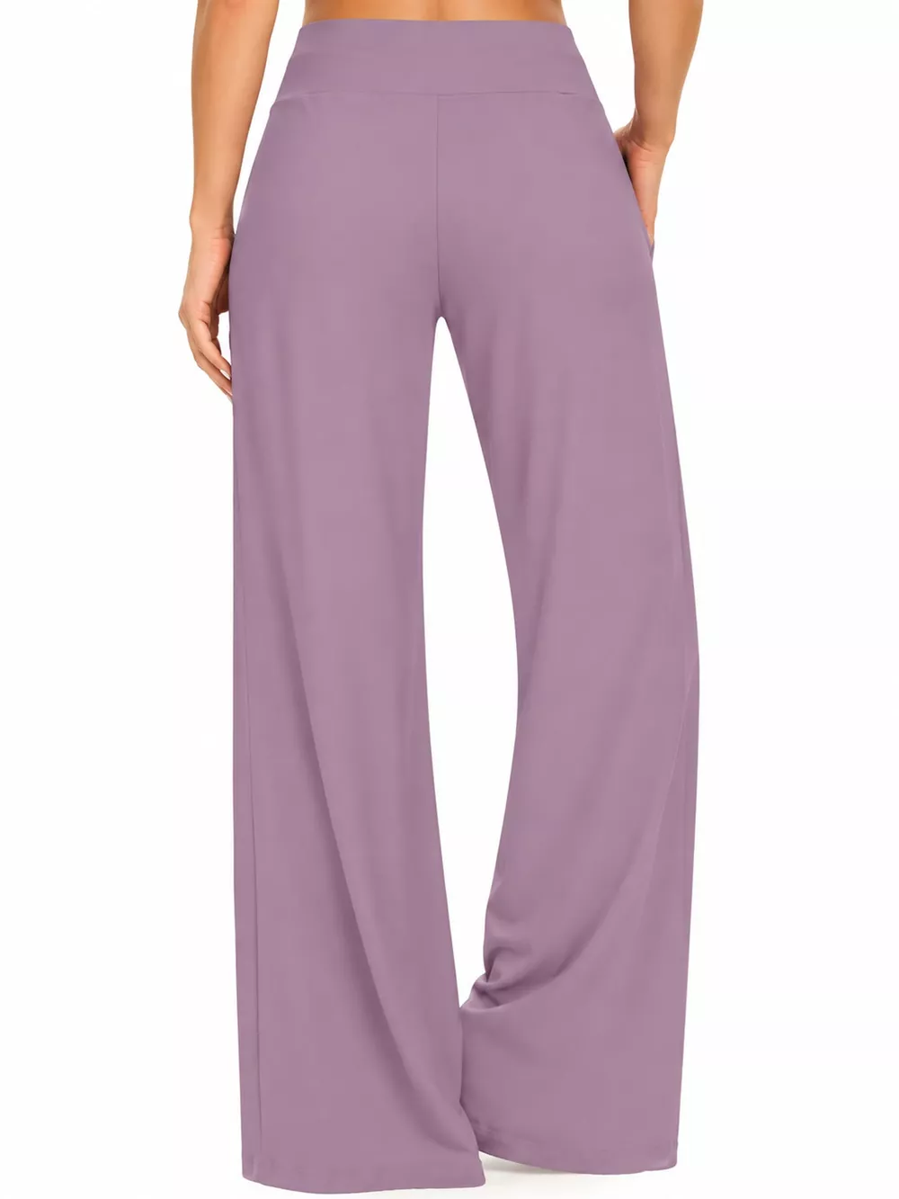 High-Waisted Wide-Leg Lounge Bottoms with Pockets, image 21