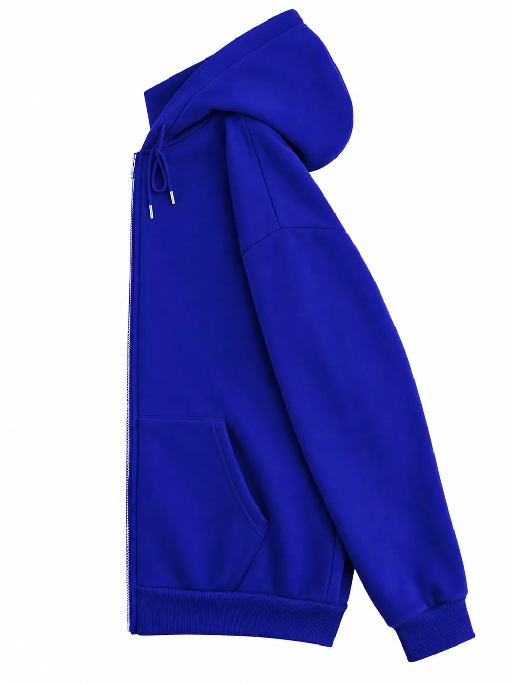 Full Size Oversized Solid Zip-Up Hoodie with Drawstring Plus Size, image 77
