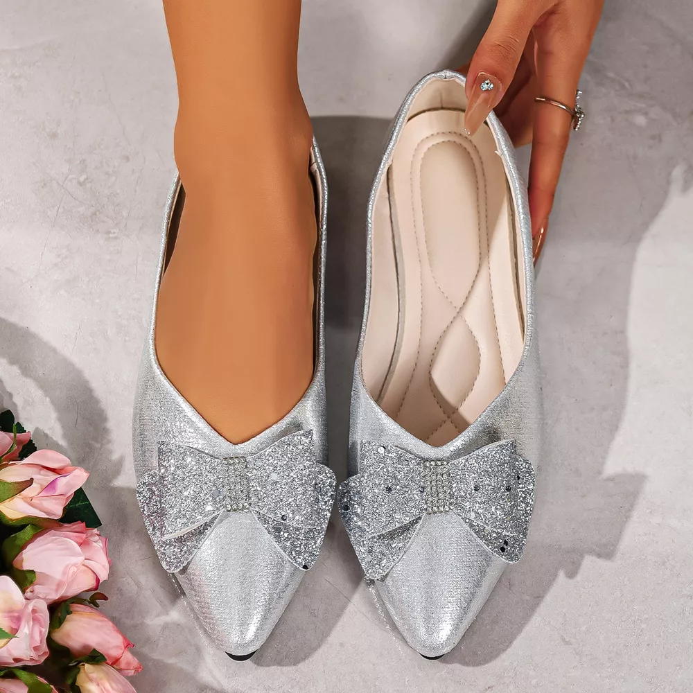 Bow Point Toe Slip-Ons, image 6