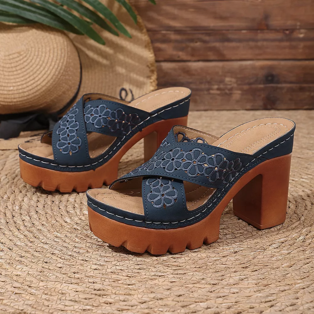 Open Toe Block Heels Sandals, image 18
