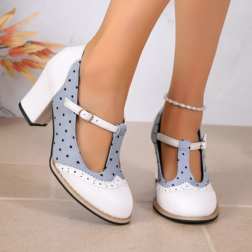 Point Toe Block Heels Pumps, image 6
