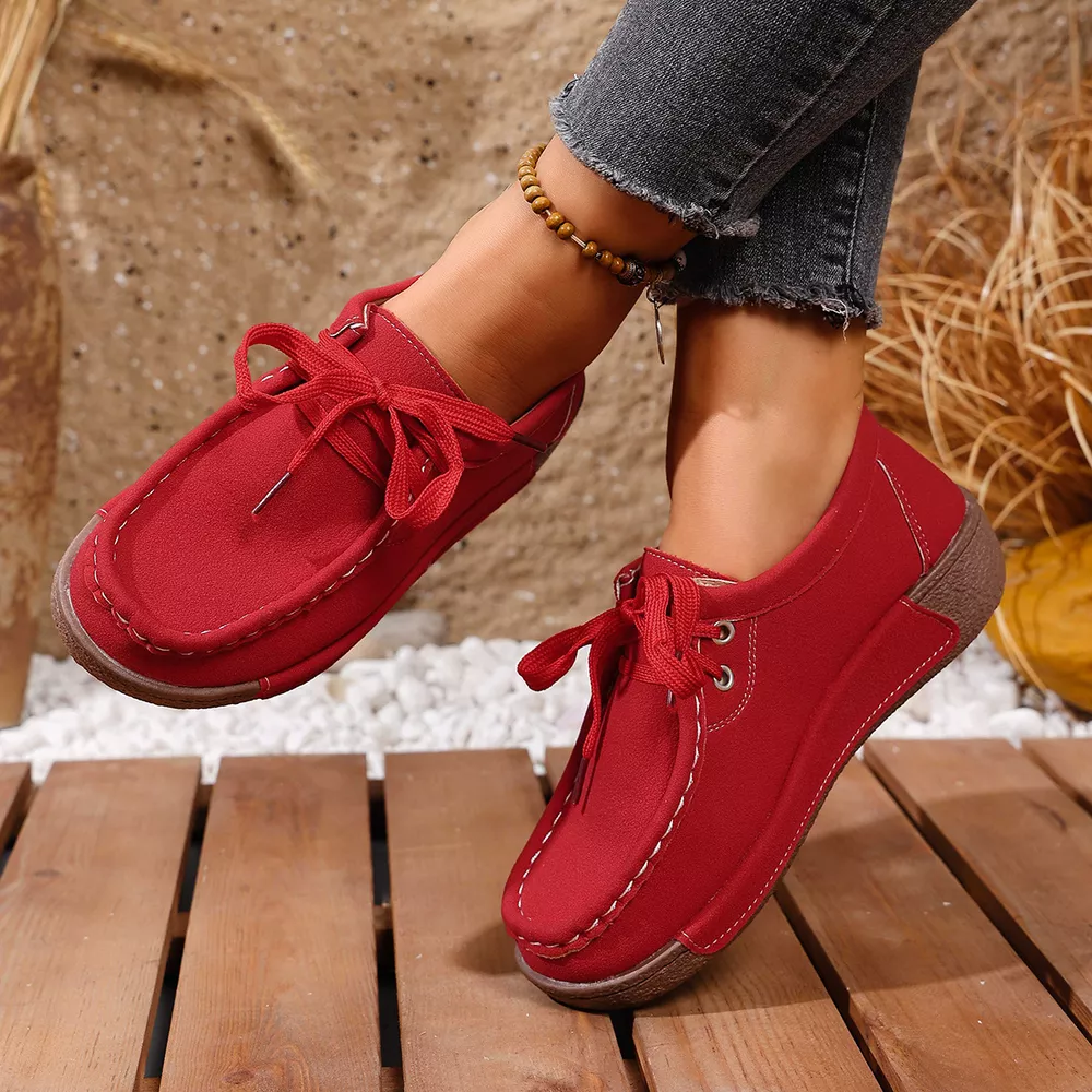Lace Up Round Toe Sneakers, image 7