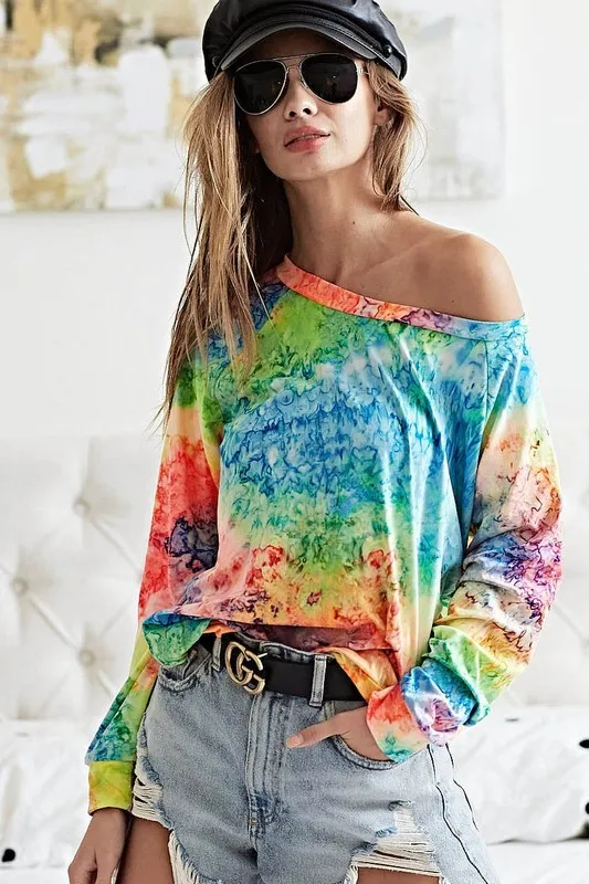 Tie Dye Soft Knit Jersey T-Shirt, image 9
