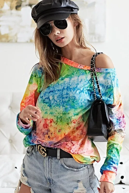 Tie Dye Soft Knit Jersey T-Shirt, image 10