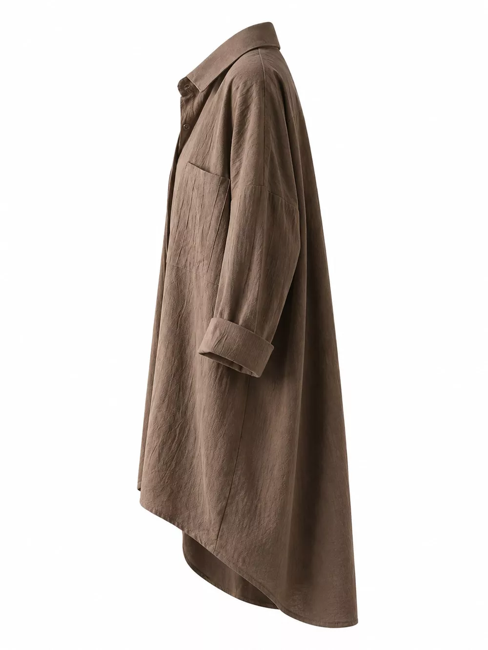 Full Size Casual Button-Down Shirt with Dual Chest Pockets Plus Size, image 15