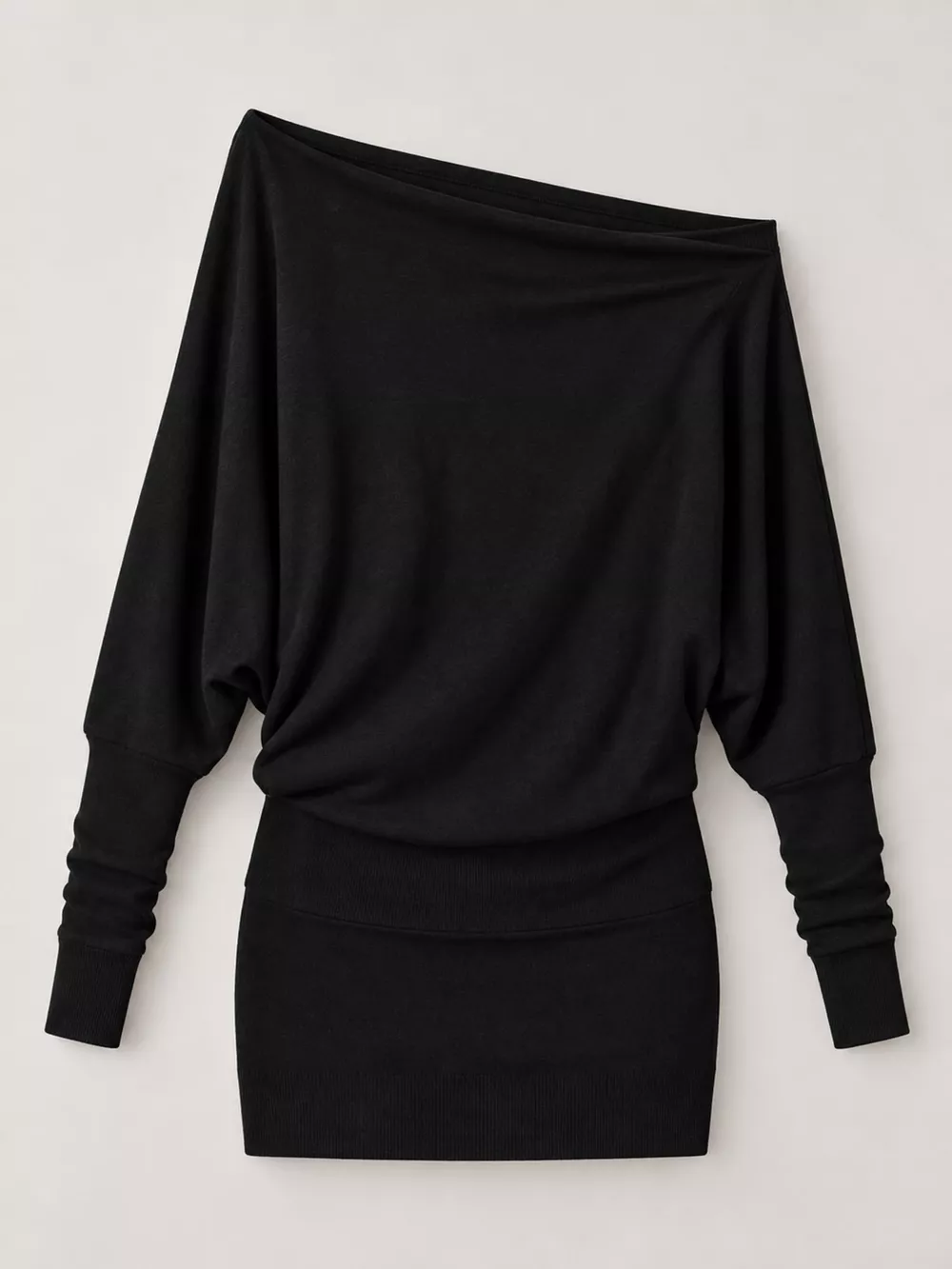 One Shoulder Knit Mini Dress, image 13