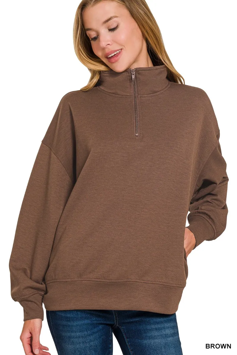Scuba Quarter-Zip Sweatshirt, image 3
