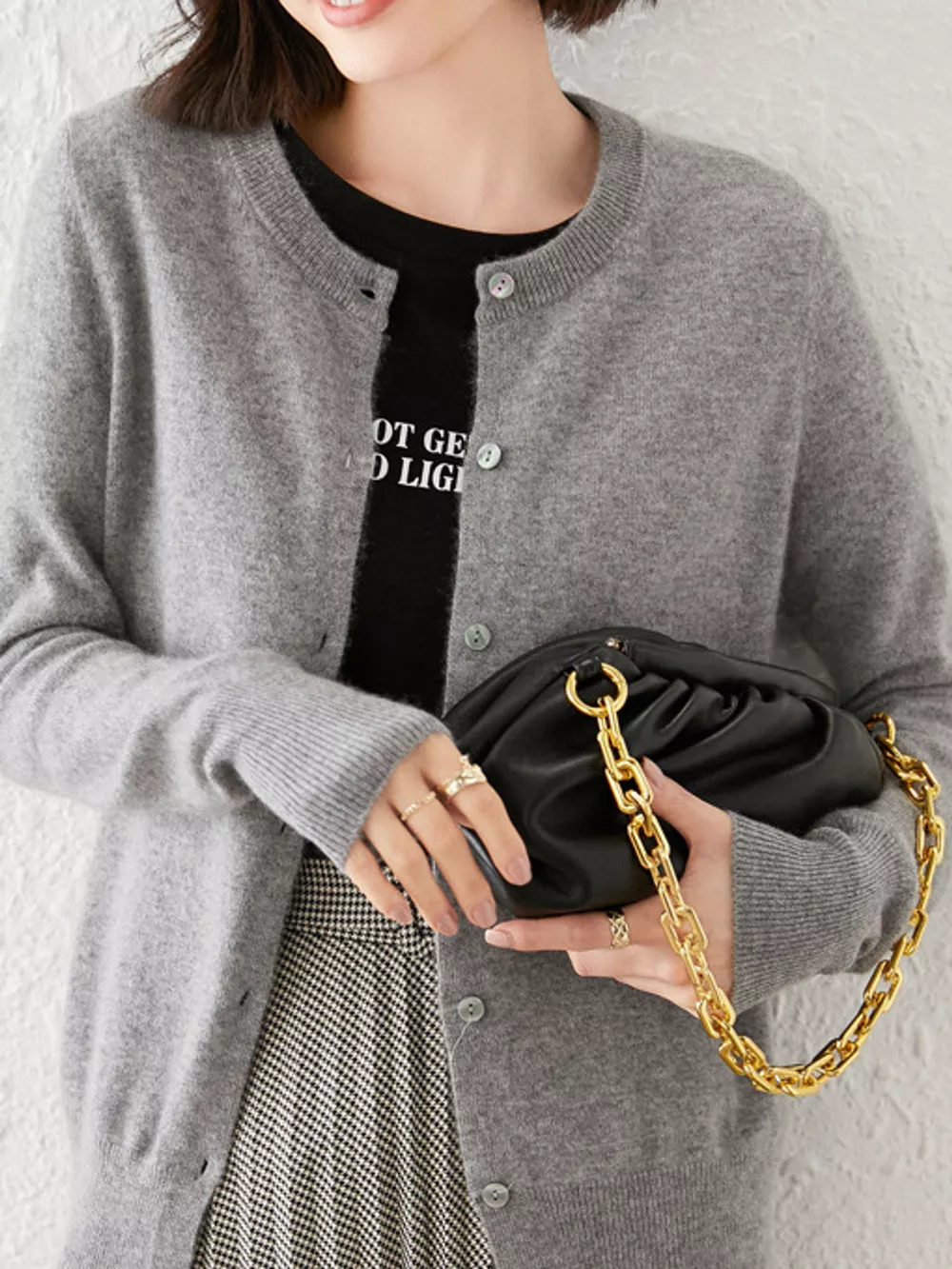 Crew Neck Button-Down Cardigan, image 70