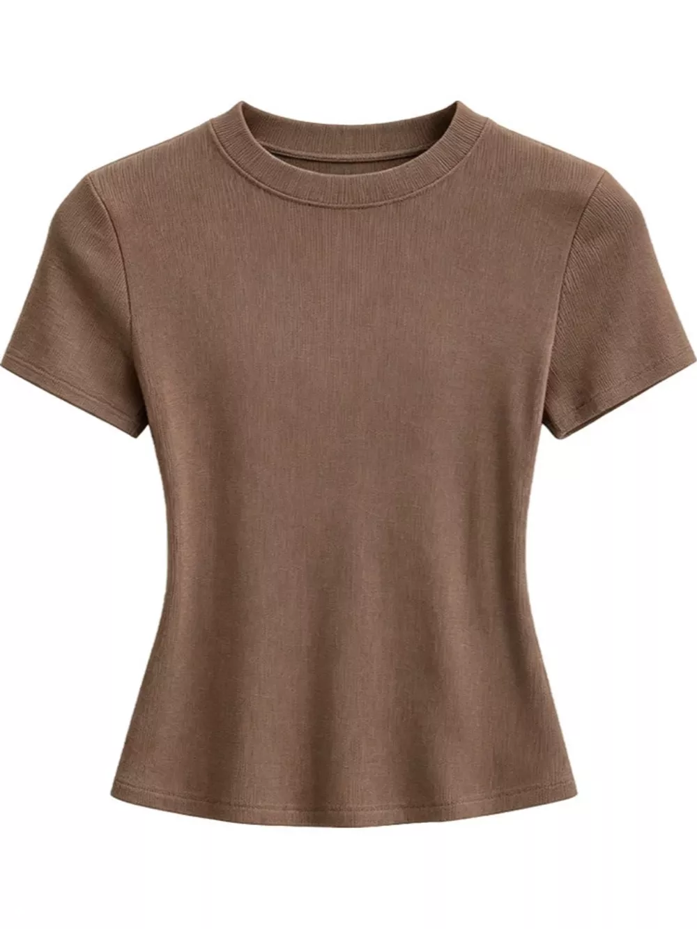 Slim-Fit Crew Neck Basic T-Shirt, image 29