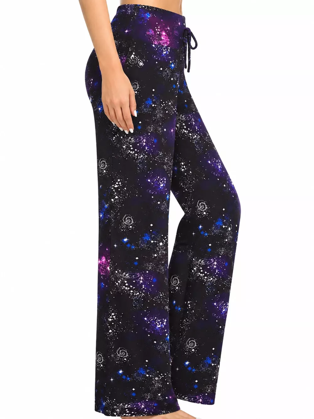 High-Waisted Wide-Leg Lounge Bottoms with Pockets, image 29