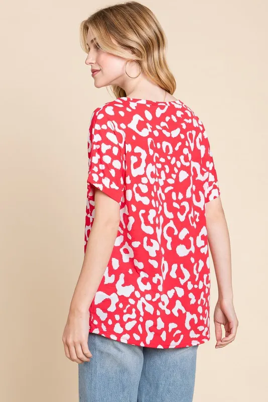 Animal Print Stretchy T-Shirt, image 2