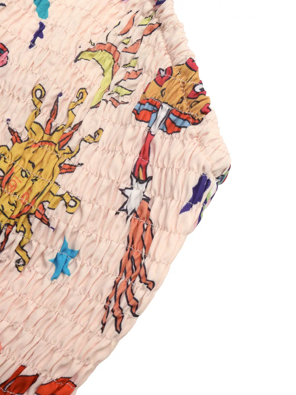 Butterfly Print Smocked Tube Romper, image 9