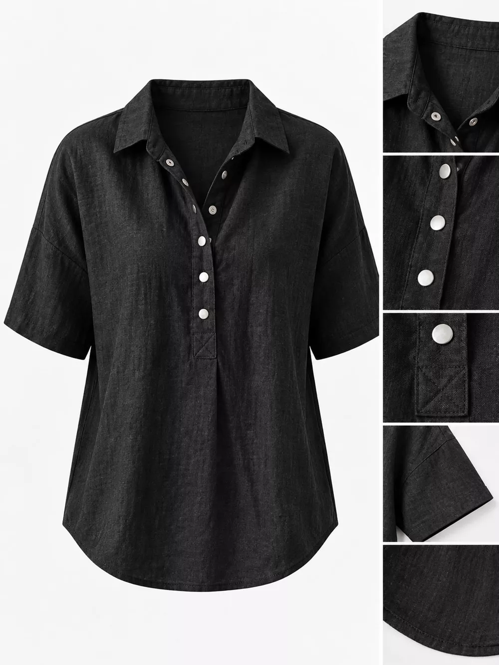 Snap Down Short Sleeve Shirt, image 14