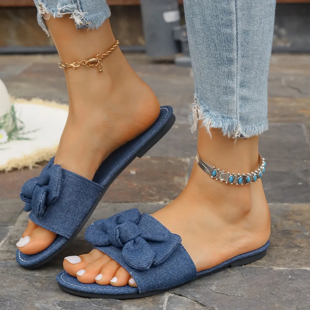 Bow Tie Flat Sandals, image 7