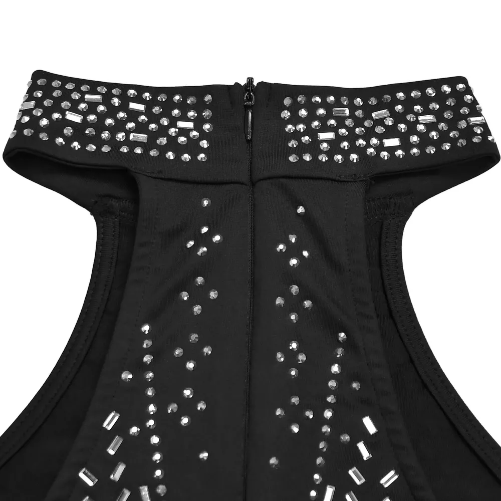 Sparkling Rhinestone Cutout Jumpsuit, image 6