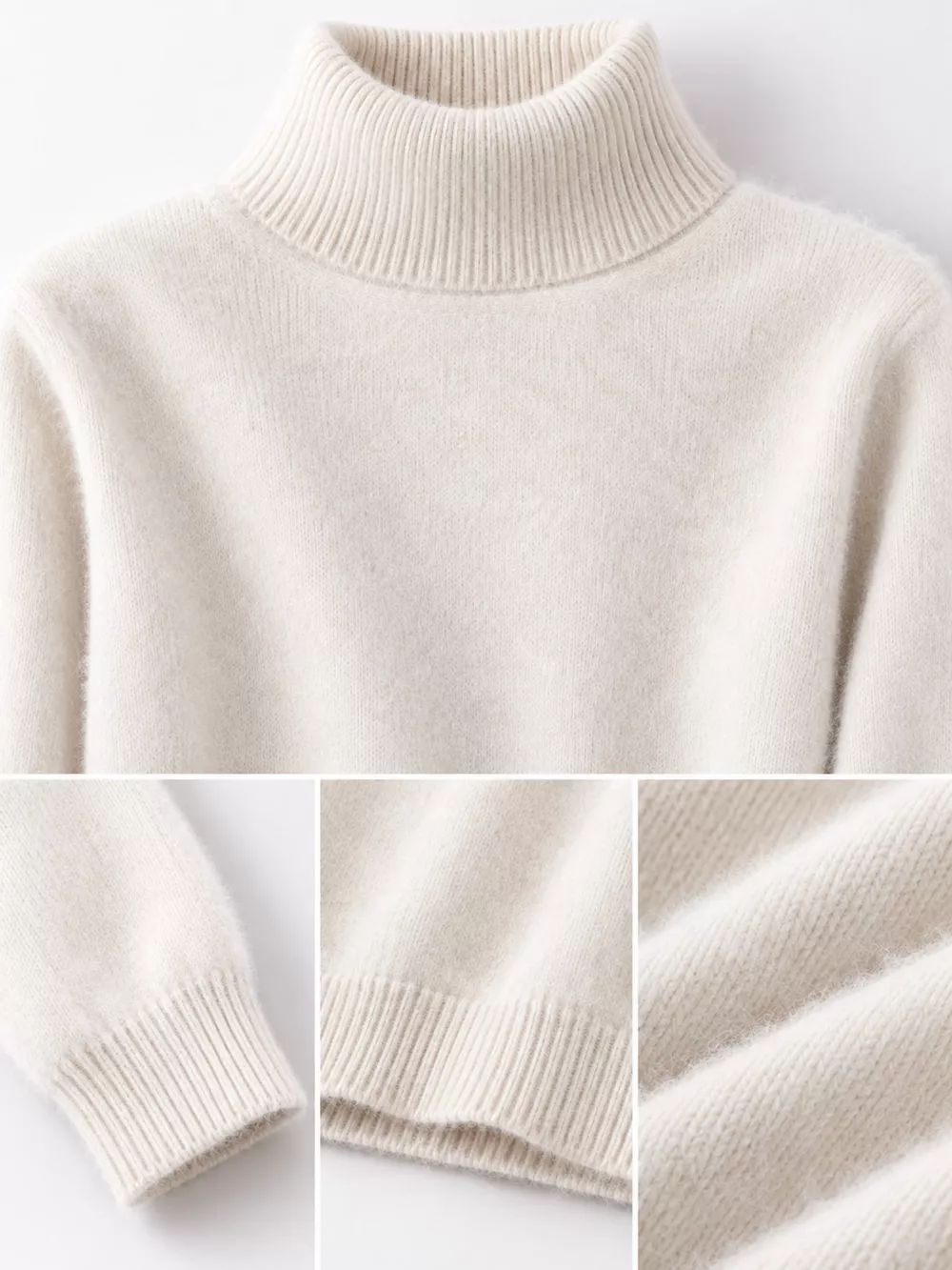 Full Size Turtleneck Long Sleeve Sweater Plus Size, image 5