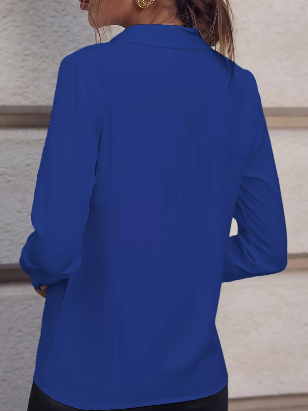 Long Sleeve Satin Blouse, image 31