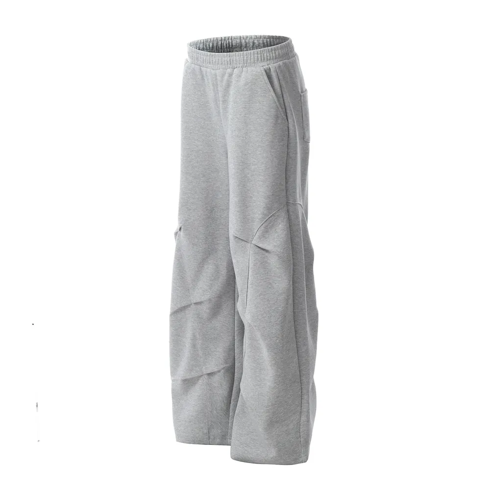Men's Elastic Waist Wide Leg Sweatpants, image 3