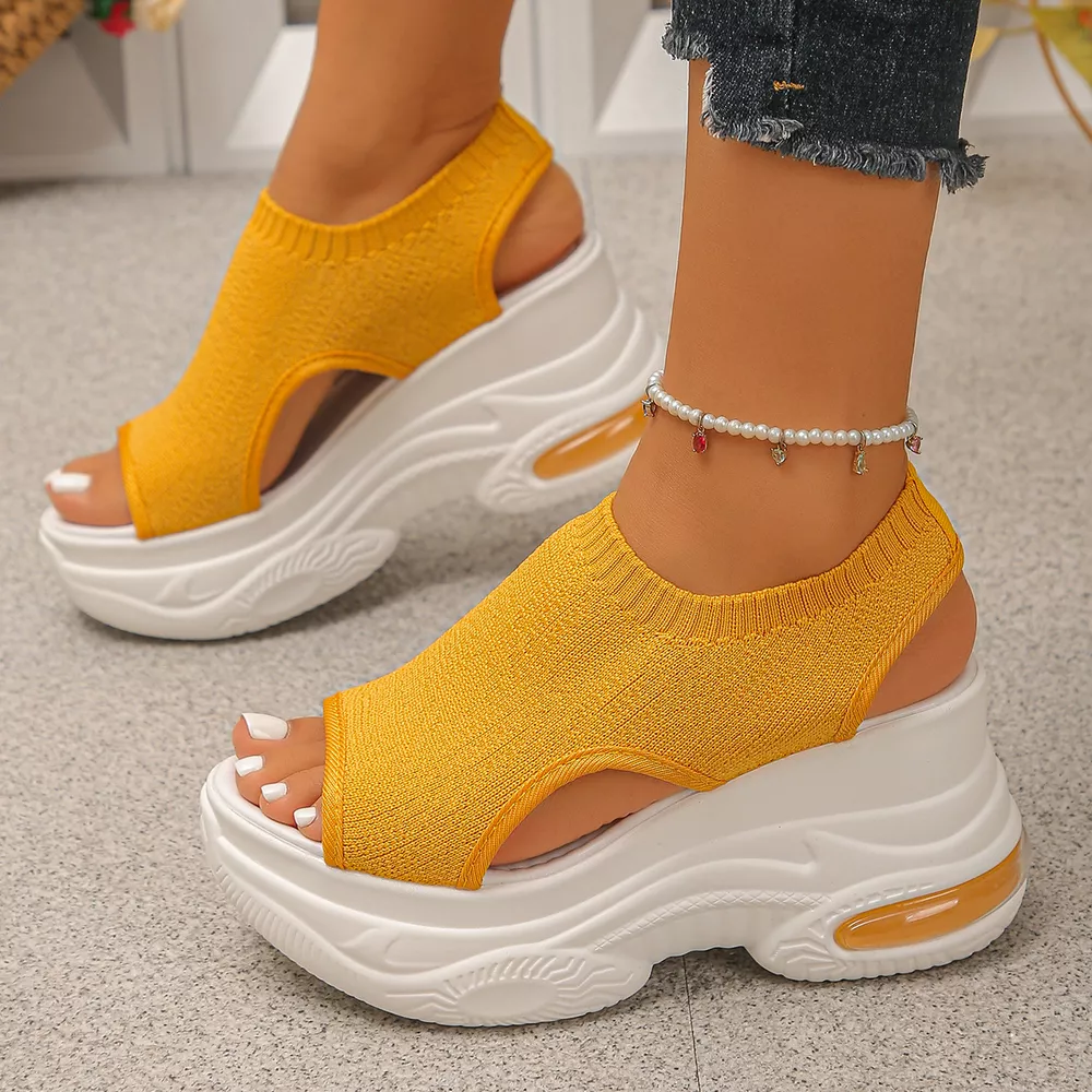 Peep Toe Platform Sandals, image 7