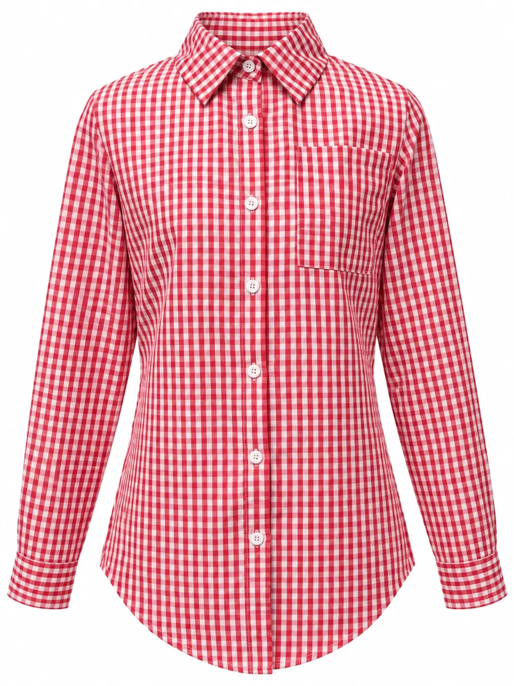 Plus Size Plaid Button-Down Long Sleeve Shirt, image 22
