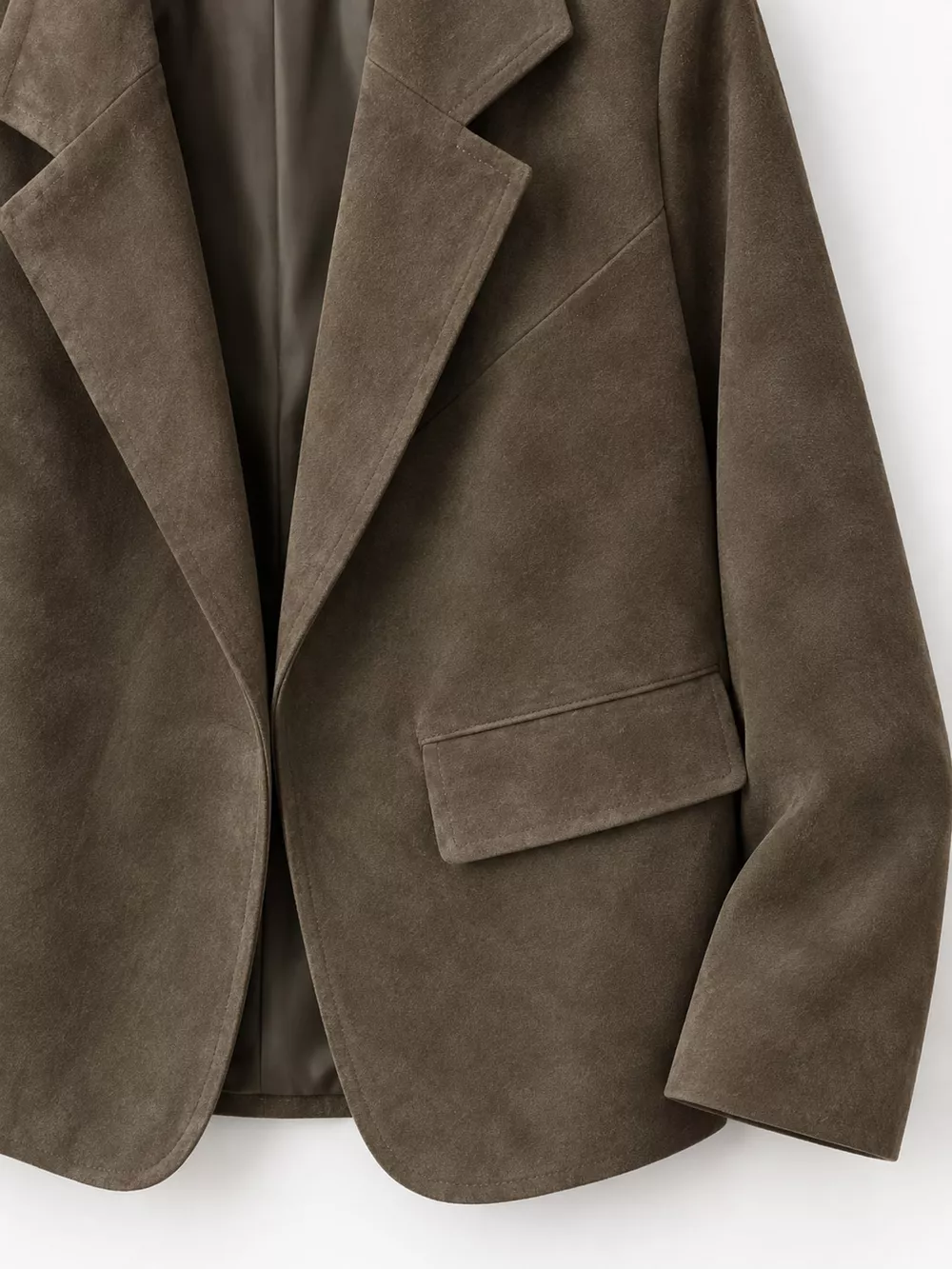 Lapel Collar Button Up Blazer, image 19