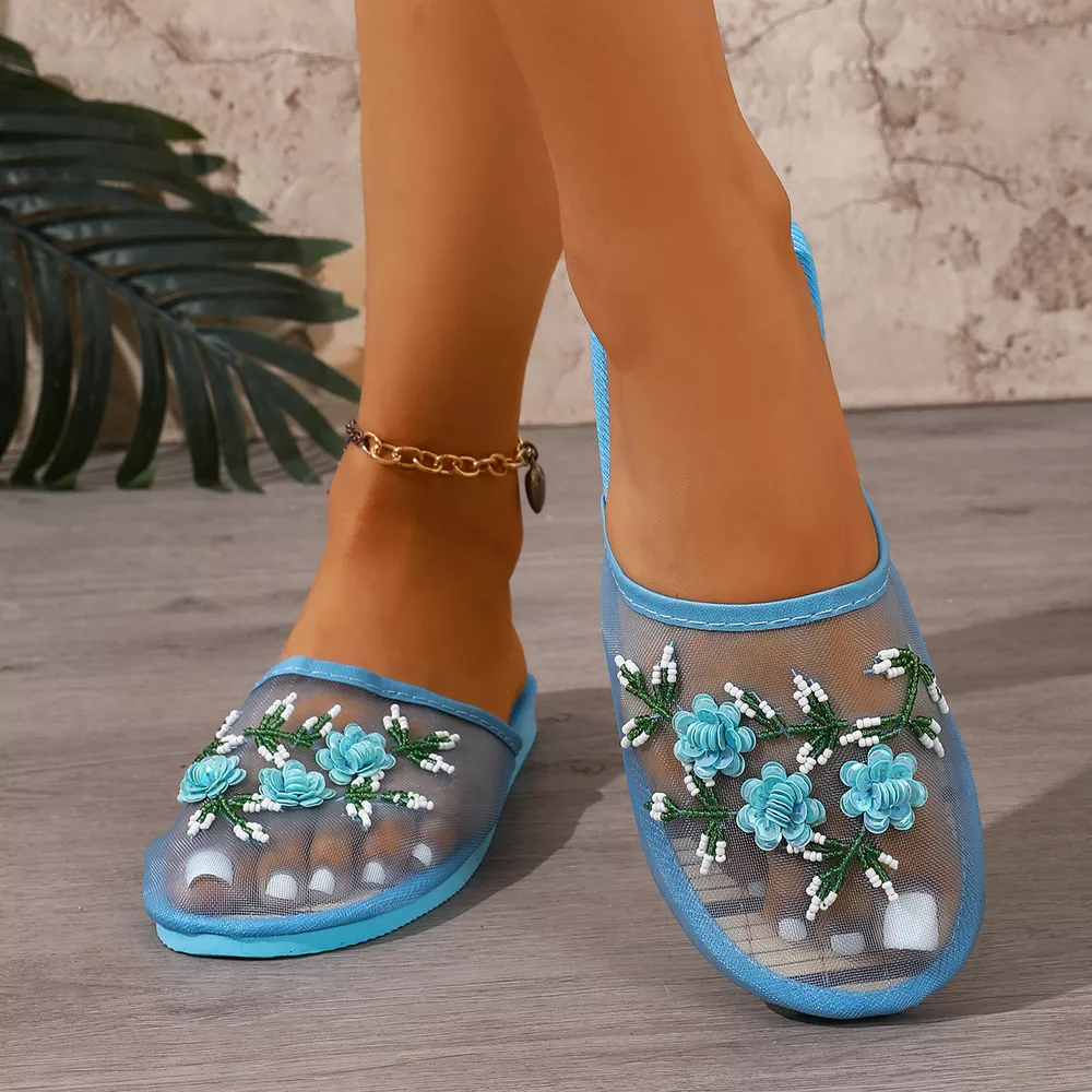 Floral Round Toe Sandals, image 13