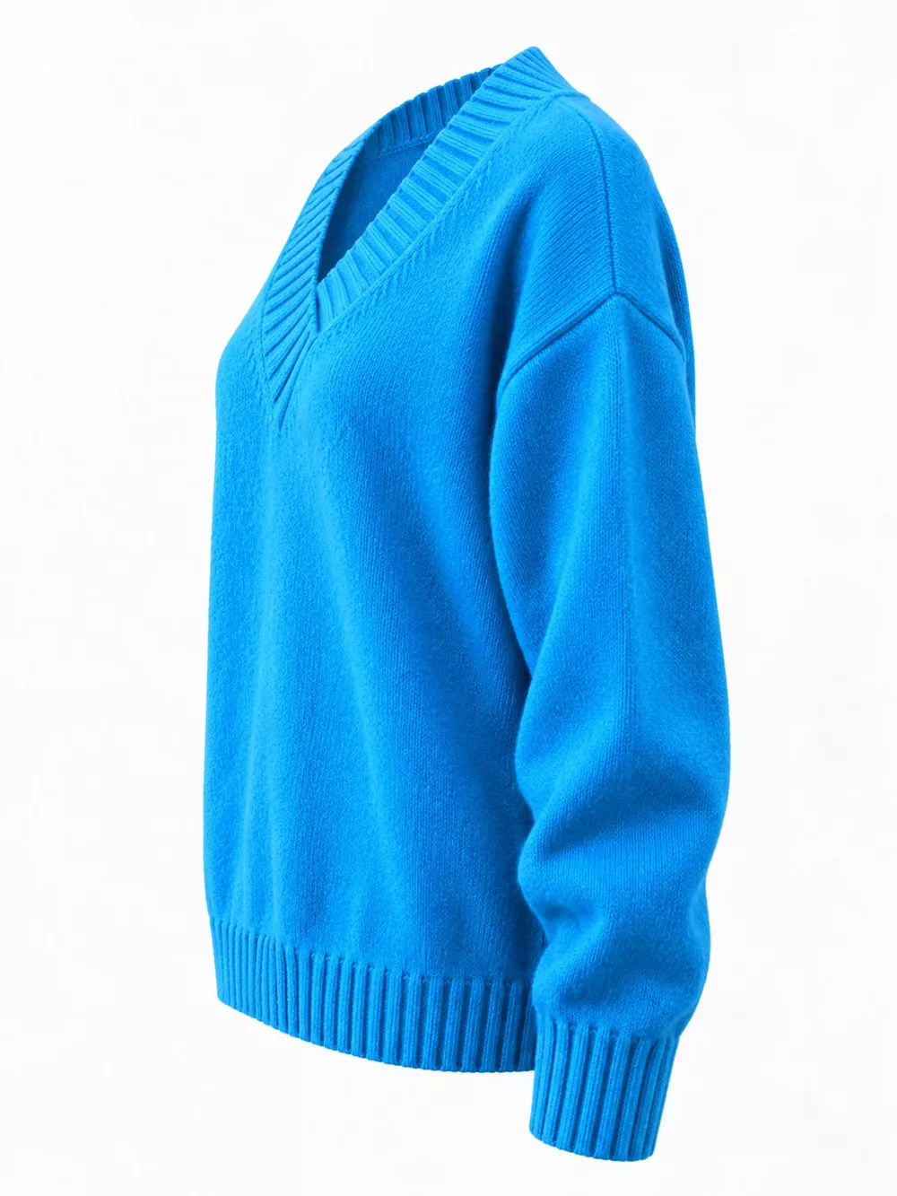 Full Size V-Neck Dropped Shoulder Sweater Plus Size, image 63
