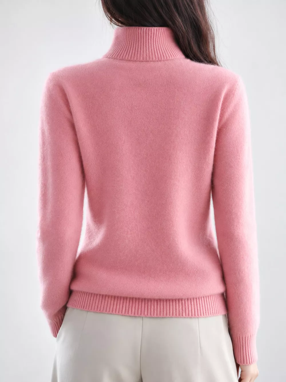Full Size Turtleneck Long Sleeve Sweater Plus Size, image 38