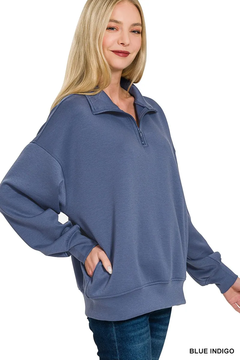 Scuba Quarter-Zip Sweatshirt, image 3