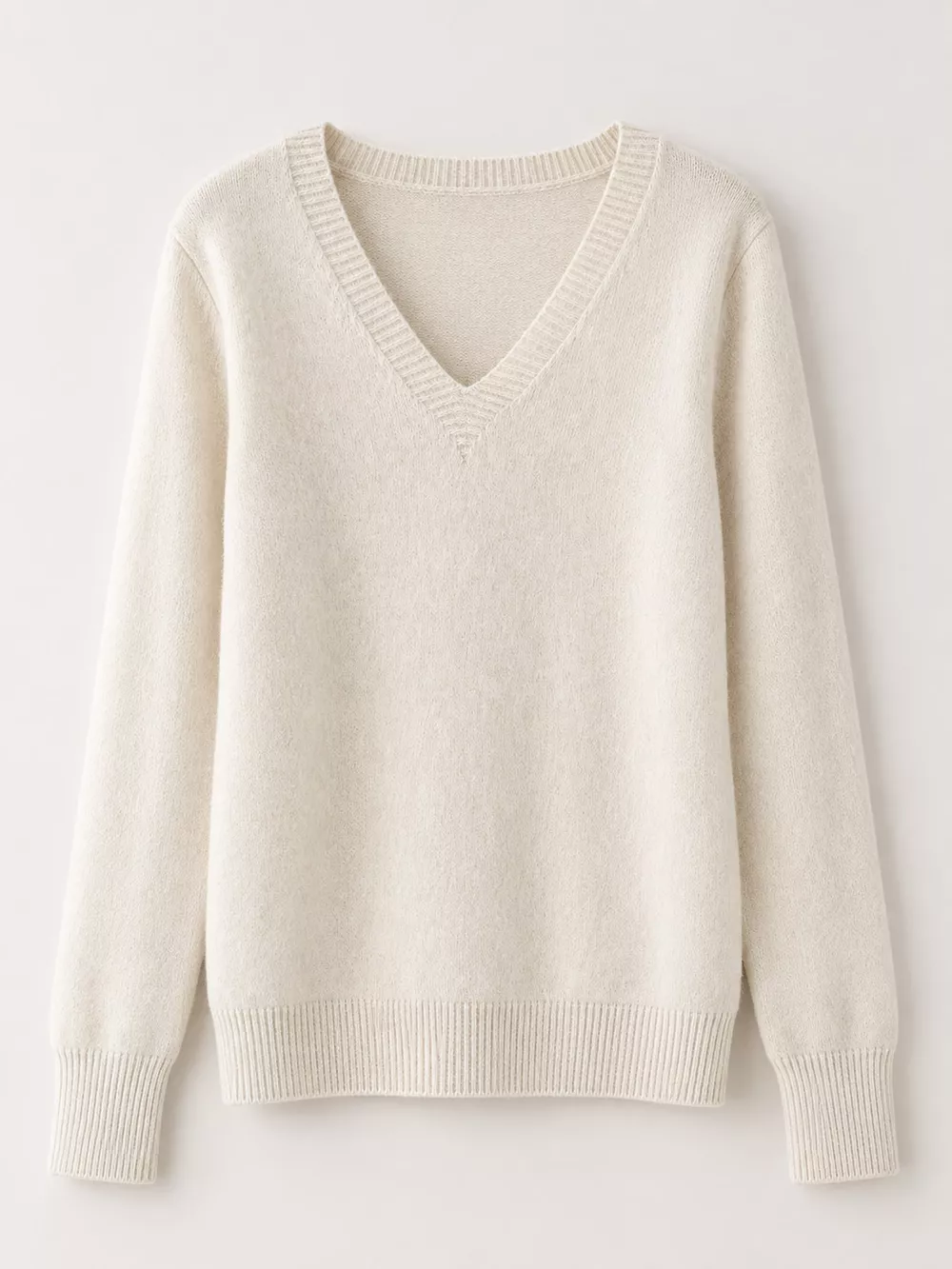 V-Neck Solid Color Sweater, image 31