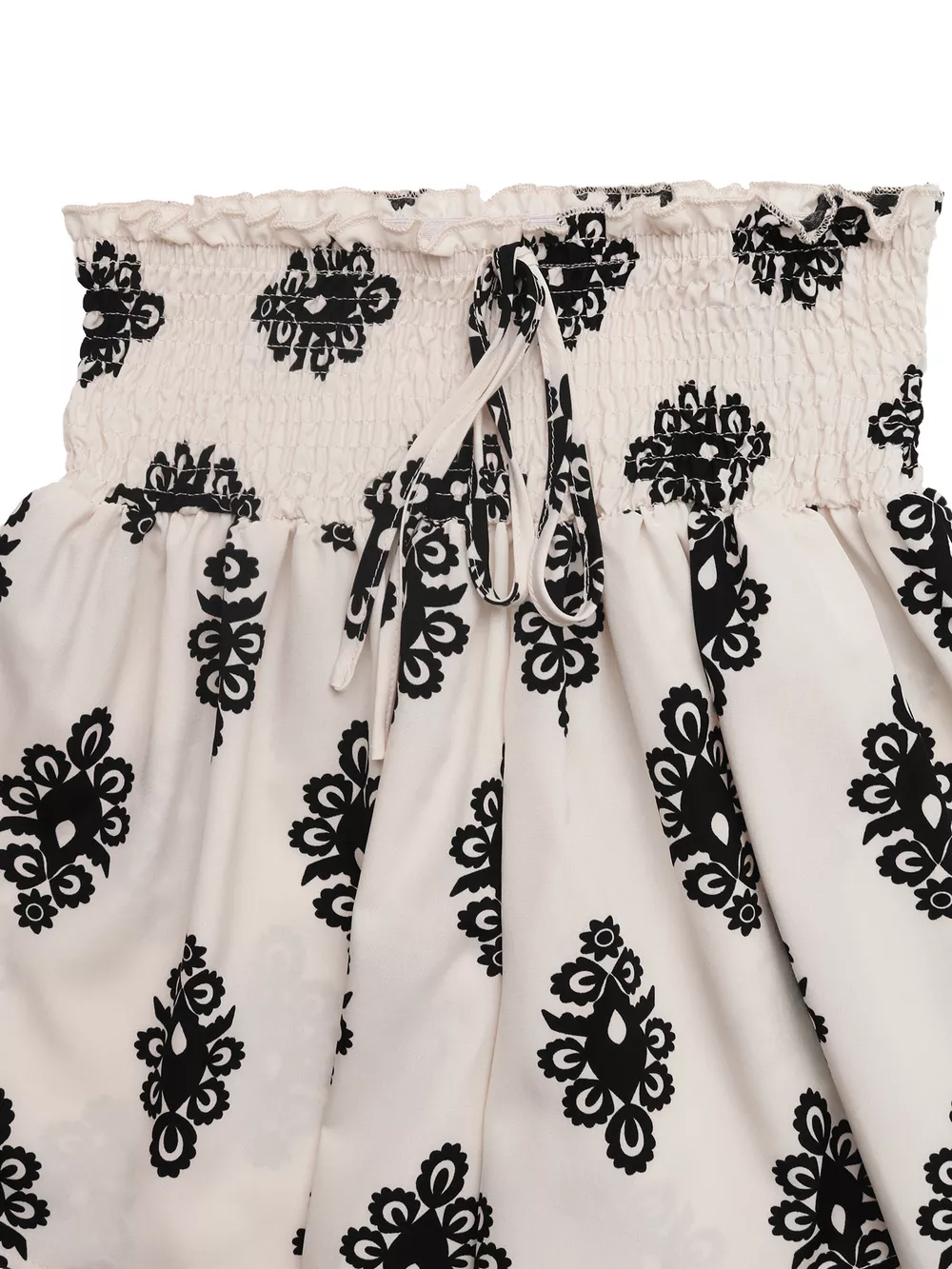 Smocked Waist Printed Shorts, image 7