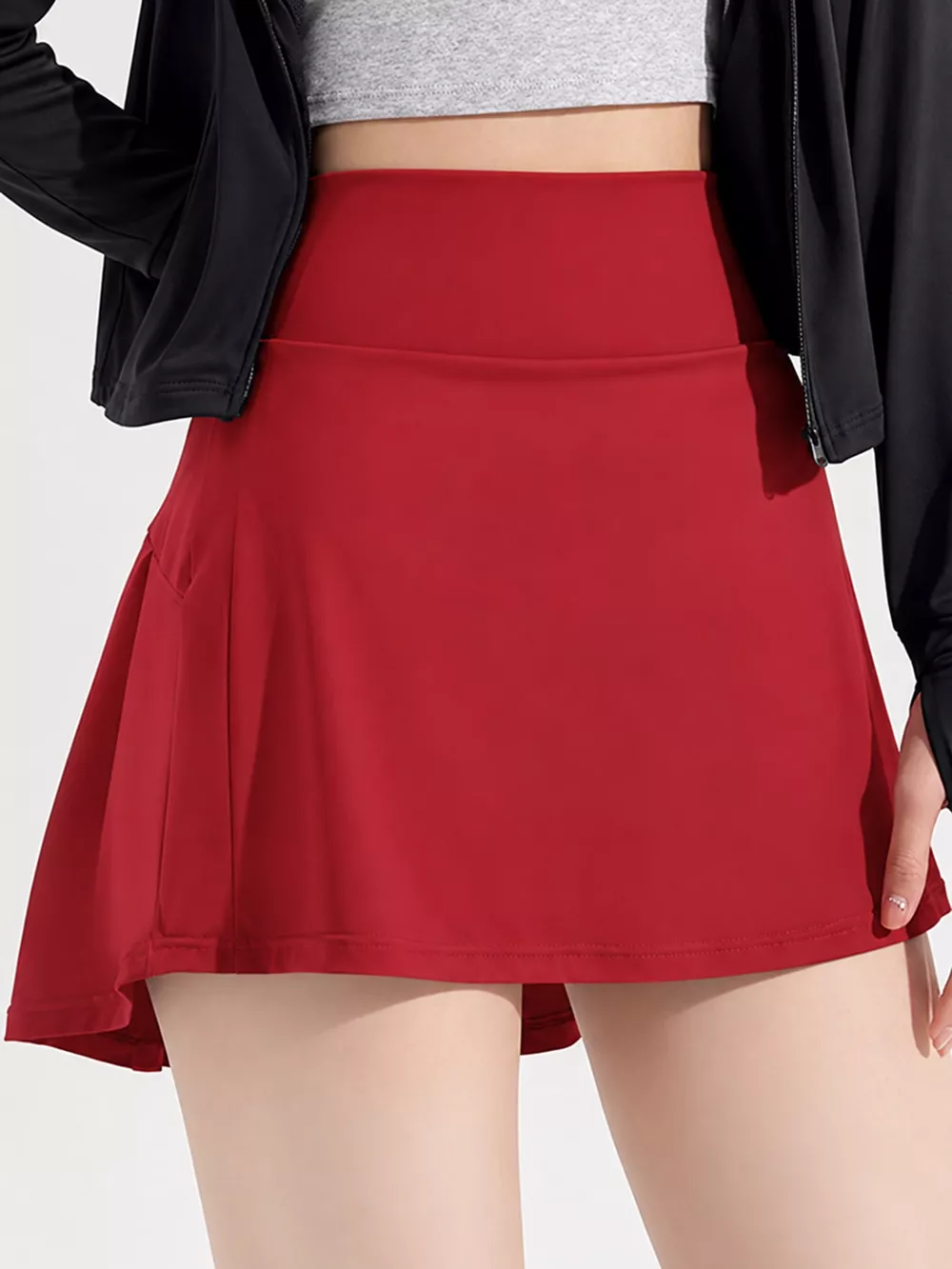 High-Waisted Pleated Active Skirt, image 42