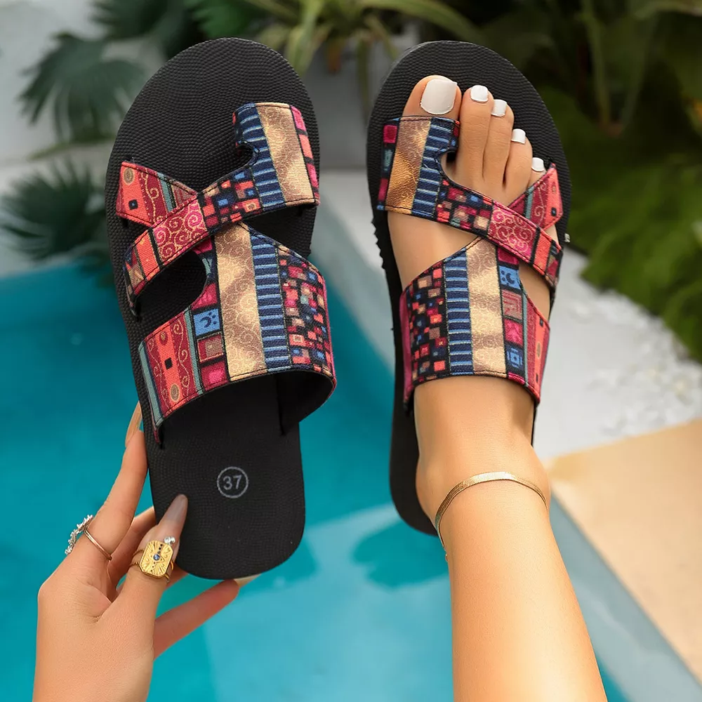 Toe Loop Flats Sandals, image 8