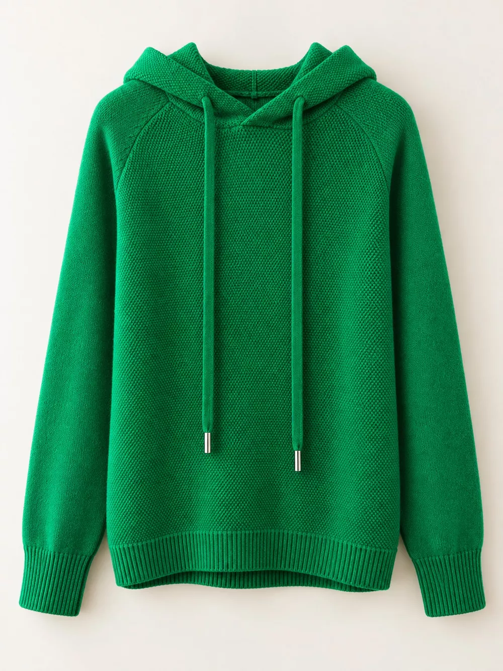 Drawstring Long Sleeve Hooded Knit Sweater, image 38