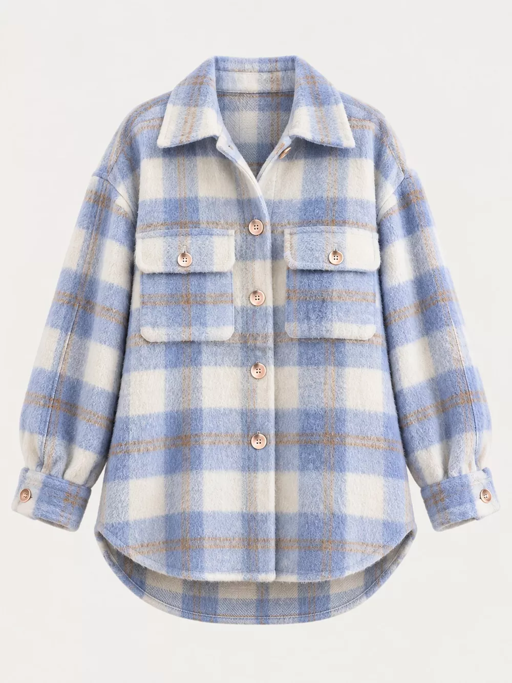Plaid Button-Down Jacket, image 8