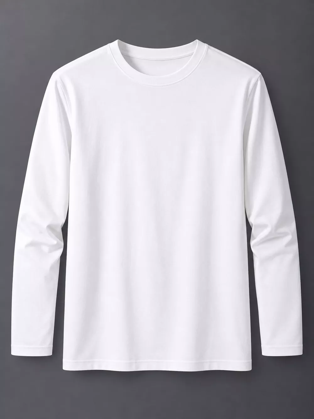 Men's Plus Size Round Neck Long Sleeve T-Shirt, image 6