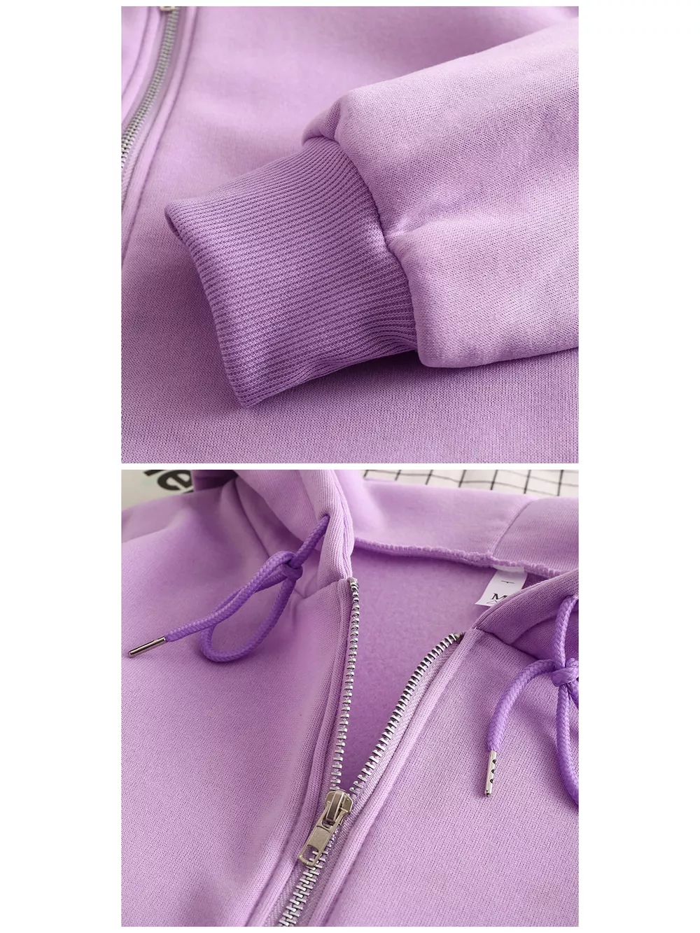 Full Size Oversized Solid Zip-Up Hoodie with Drawstring Plus Size, image 30