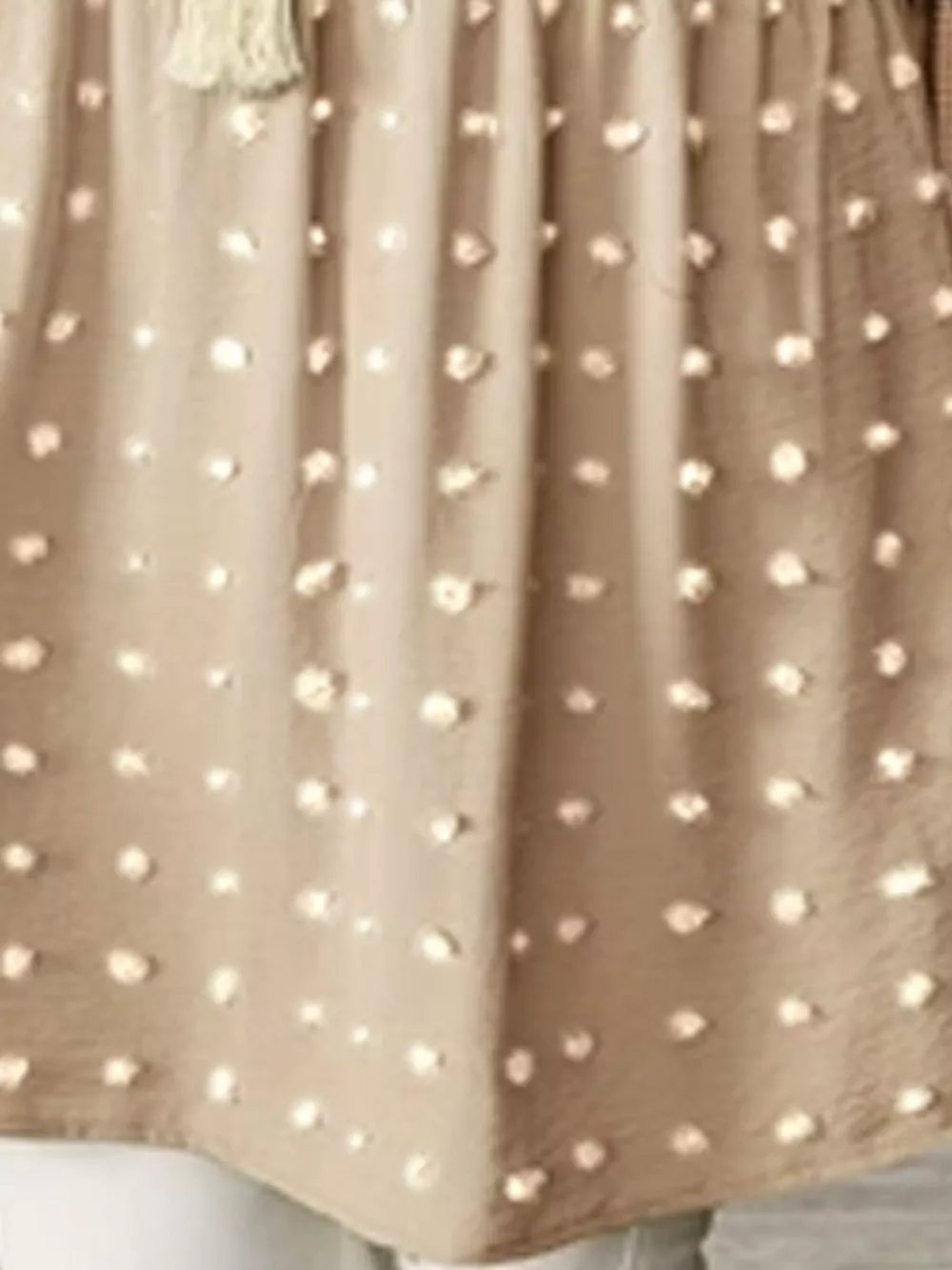 Plus Size Swiss Dot V-Neck Casual Blouse, image 31
