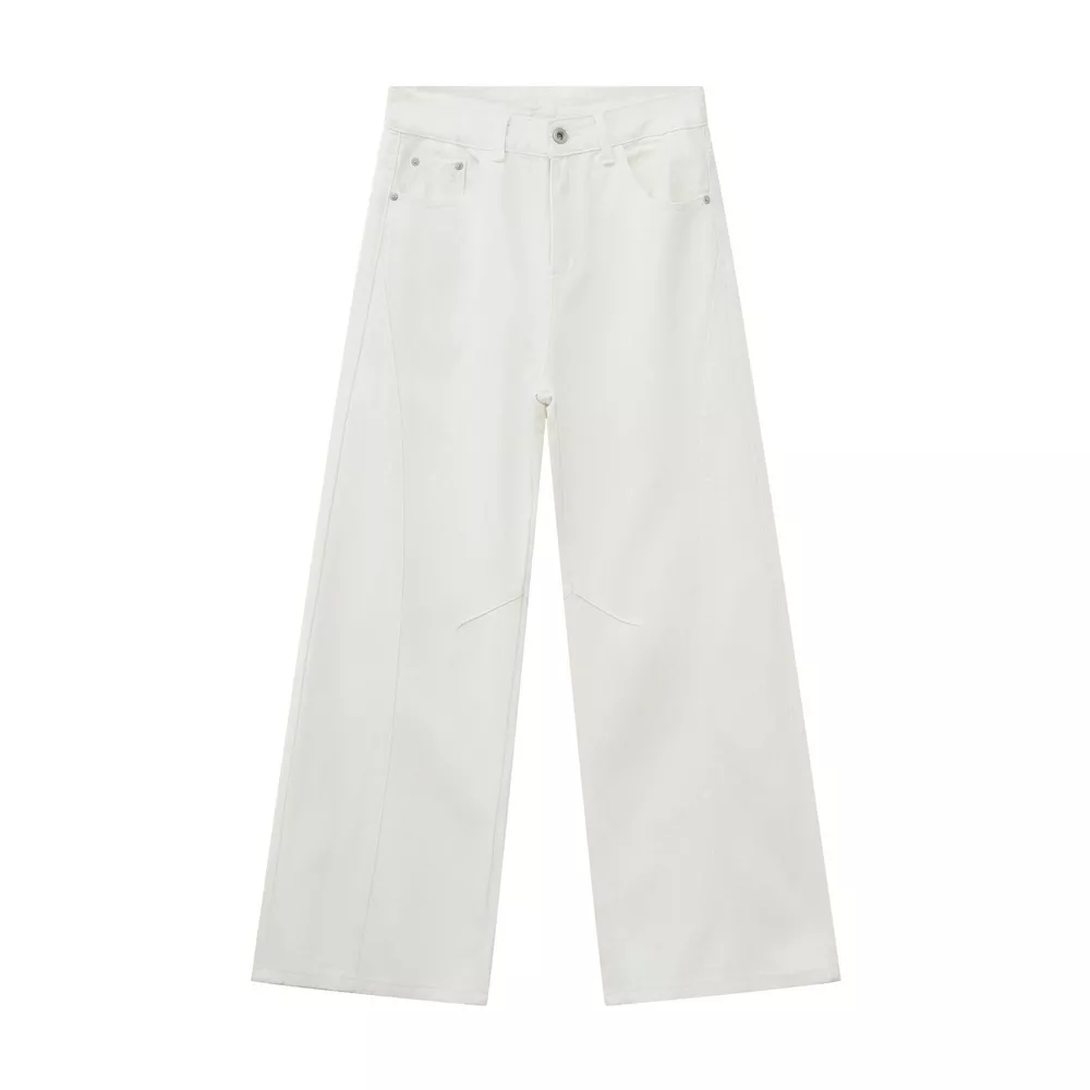 Men's Vintage Wash Wide Leg Jeans, image 9