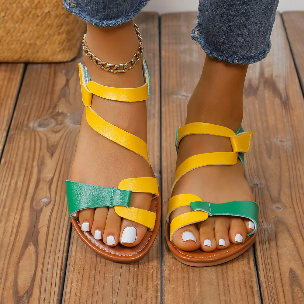 Open Toe Flats Sandals, image 7