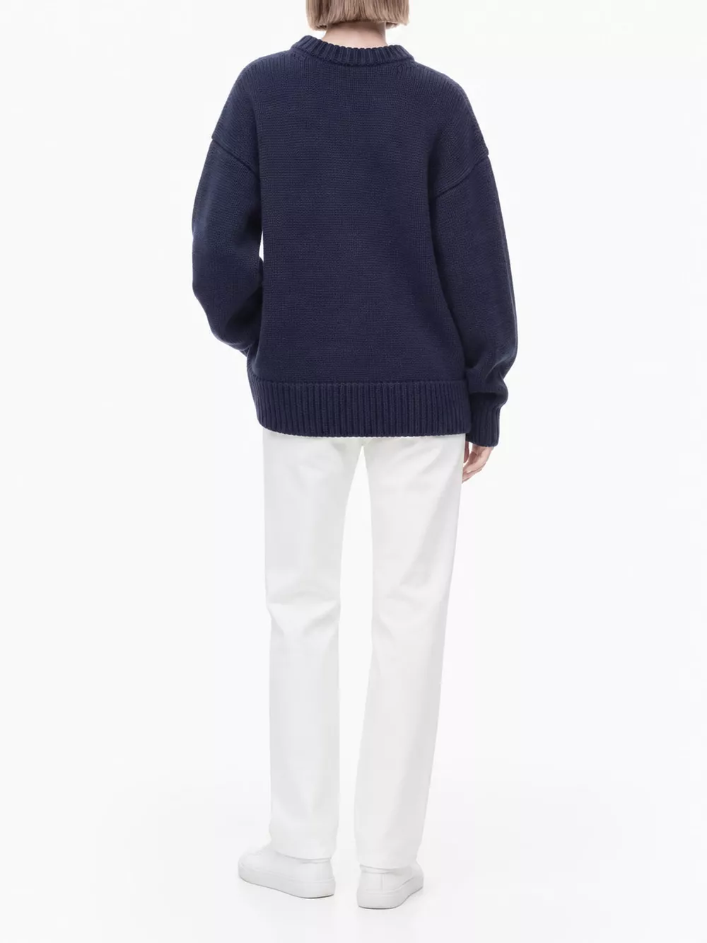 Round Neck Dropped Shoulder Sweater, image 9