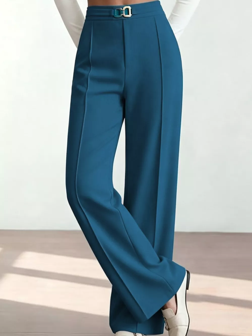 High-Waisted Wide-Leg Pants