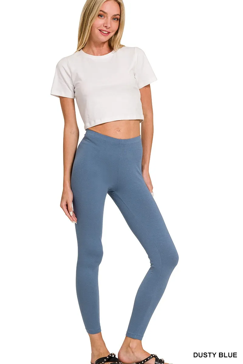 Cotton Round Neck Top & Legging Set, image 2