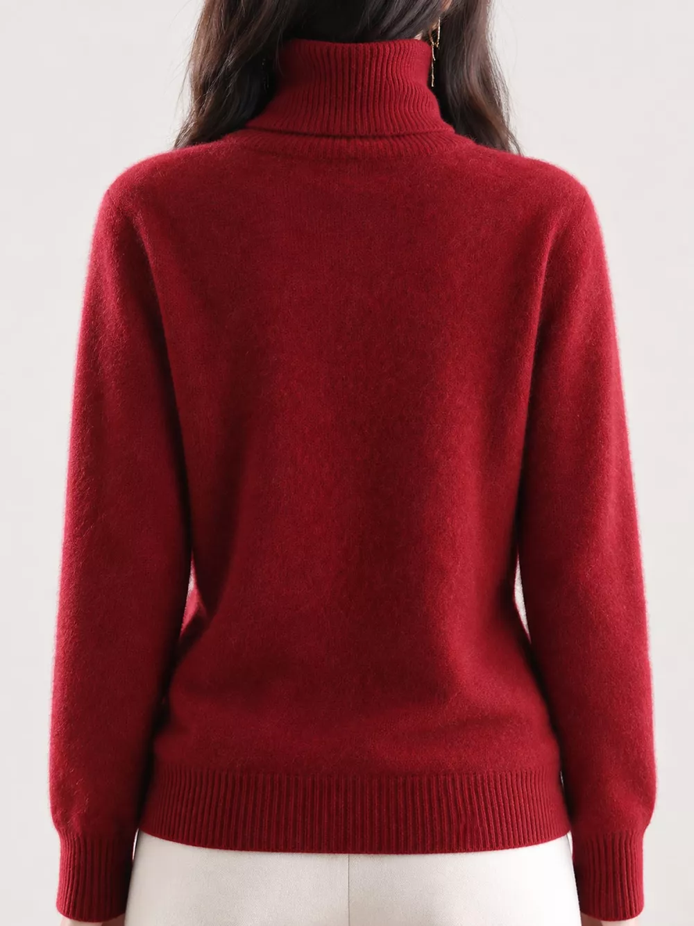 Full Size Turtleneck Long Sleeve Sweater Plus Size, image 94