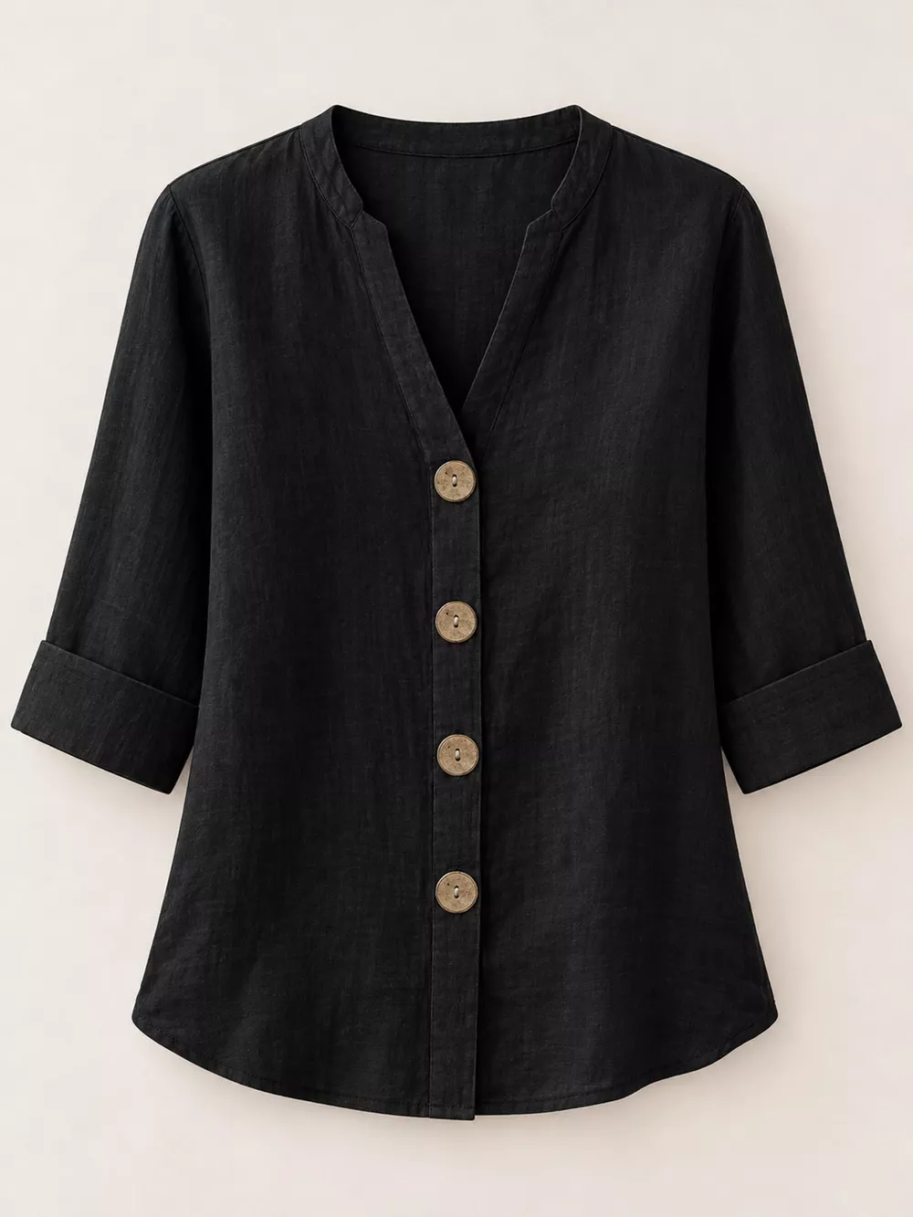 Notched Button Down Shirt, image 27